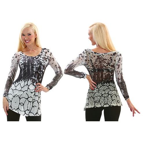Tunic Dress in Black and White