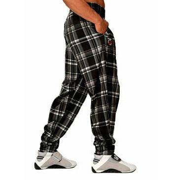 Bodybuilding Weightlifting Workout Gym Pants Plaid Baggy