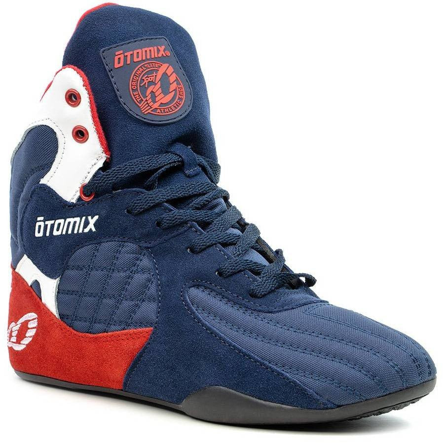 Female Bodybuilding Weightlifting Shoe Red White Blue – Otomix