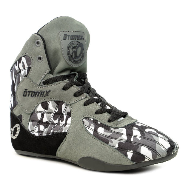 Bodybuilding Weightlifting Gym Shoe Grey Camo - Otomix Sports Gear