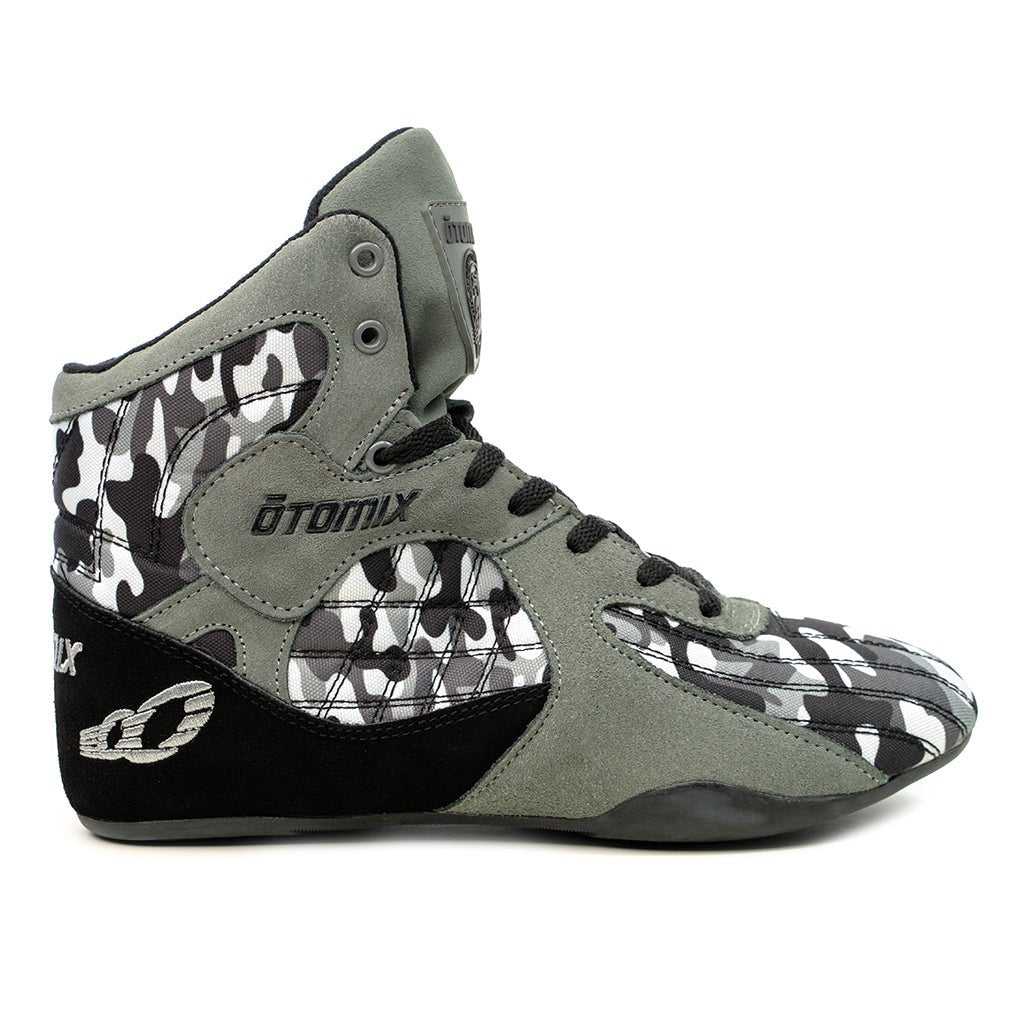 正規品 OTOMIX オトミックス Grey カモフラ 迷彩トレーニングシューズ Bodybuilding Weightlifting Gym Shoe Grey Camo - Otomix Sports Gear