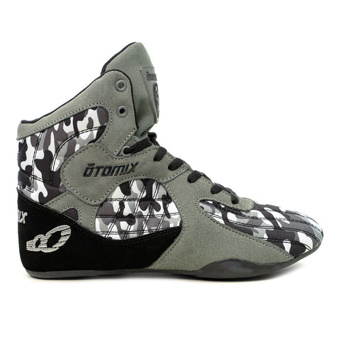 Bodybuilding Weightlifting Gym Shoe Grey Camo - Otomix Sports Gear