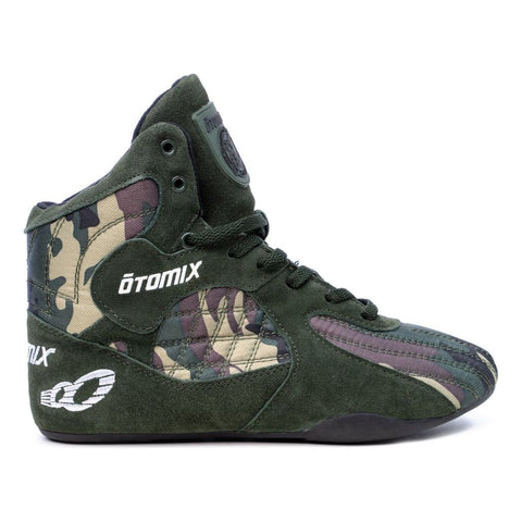 Bodybuilding Weightlifting Shoe Green Camo Stingray PREORDER 11/5/2023 - Otomix Sports Gear