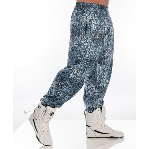 Bodybuilding Weightlifting Workout Gym Pants Blue Stonewash Baggy - Otomix Sports Gear